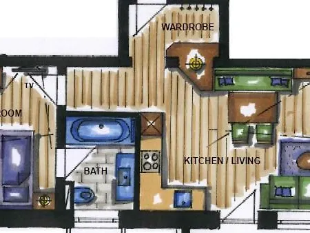 A Casa Aquamarin Apartment Solden